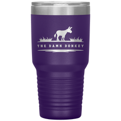 The Damn Donkey | CAN BE PERSONALIZED | 30 oz Insulated Laser Cut Tumbler | 16 Colors | Equestrian Gifts | Donkey Lovers